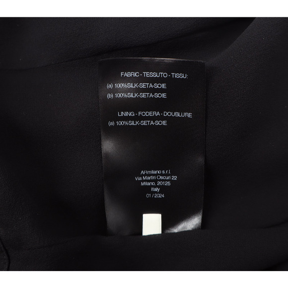 Alessandra Rich Women's Silk/Lace Polka Dot Midi Dress Black Sz 38 US Sz 2 - Picture 9 of 11